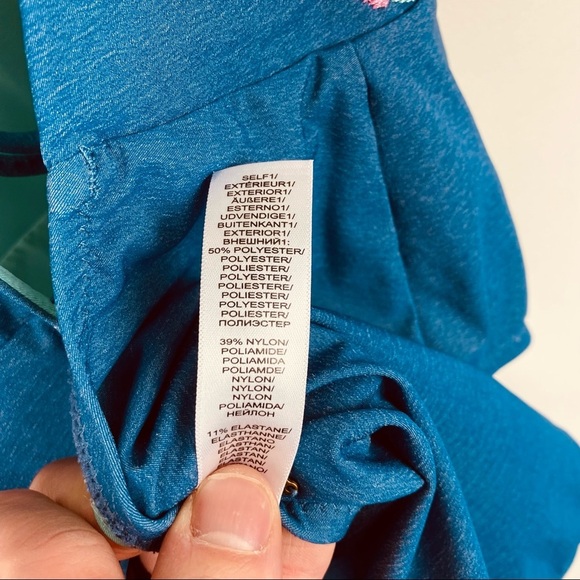 Nanette Lepore Denim Blue Dazed Seductress Embroidered One-piece Bathing Suit - Picture 10 of 10